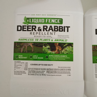 #ad Liquid Fence Deer amp; Rabbit Repellent Ready to Use Spray 32 oz. Covers 500 Sqf. $17.54