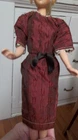 Vintage FAB LU Babs??  Barbie Clone Brocade Sheath Dress  - NICE!