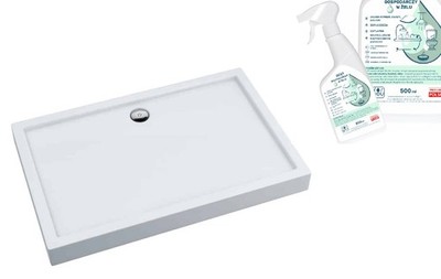 Kronos PLUS Rechteck-Duschwanne 120x90x14 Stabilsound ohne Haushaltsessiggel
