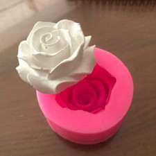Flower Bloom Rose Shape Silicone Fondant Soap 3D Cake Molds Cupcake...