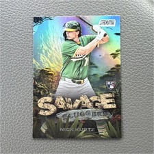 2025 Topps Stadium Club - Nick Kurtz Savage Sluggers RC #SS-21 Athletics