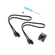 M2 to SATA 3.0 PCI-E3.0 Card Key A E WiFi M.2 to Dual Port SATA Adapter Card M