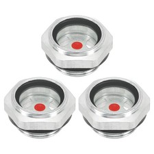3 Pack Air Compressor Oil Sight Glass, M26x1.5 Male Thread with O-ring