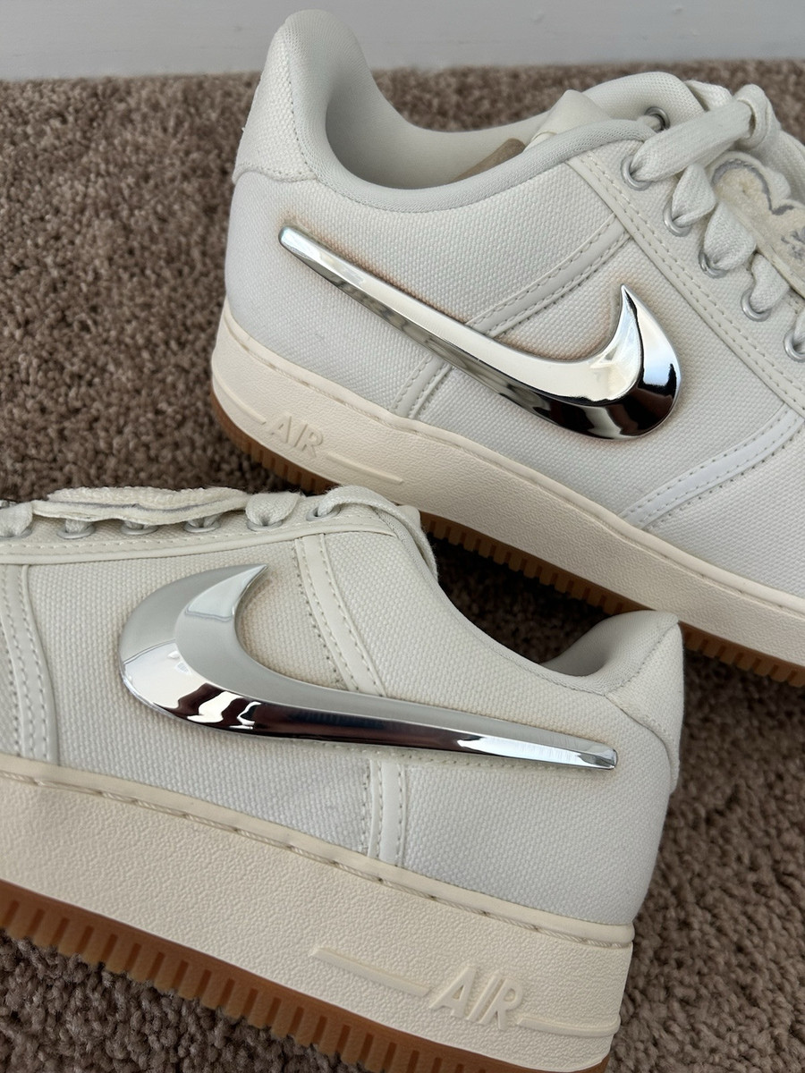 Size 10.5 - Nike Travis Scott x Air Force 1 Sail for sale Size 10.5 - Nike Travis Scott x Air Force 1 Sail for sale