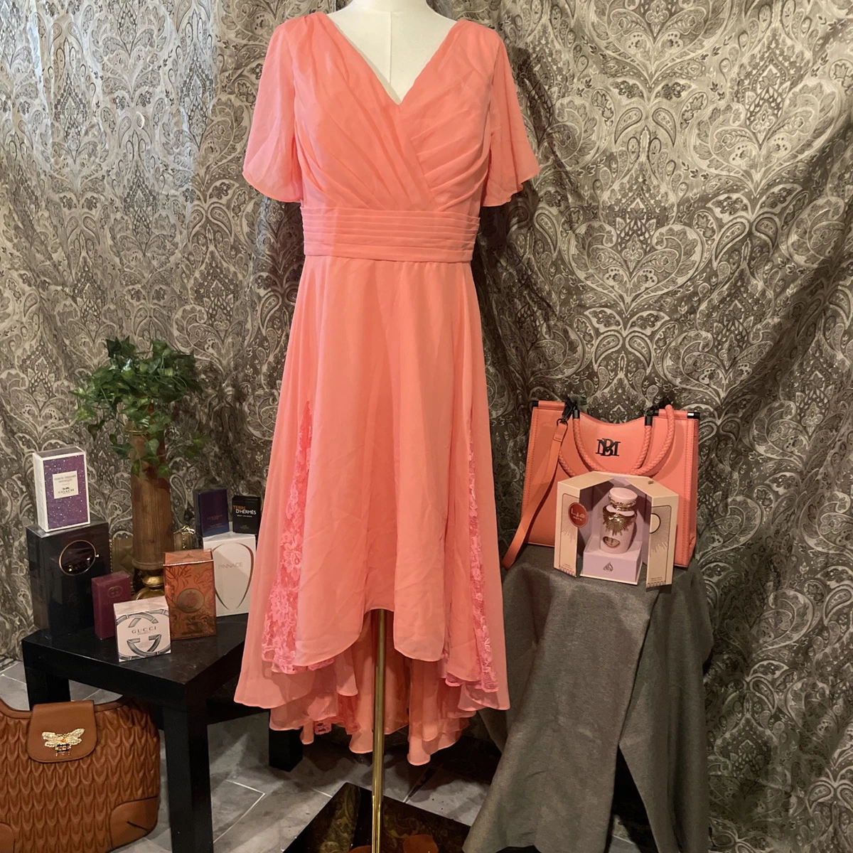 Coral Wedding Dress In Women's Dresses for sale | eBay