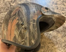 Gmax , Camo Open Faced Helmet Youth Size L/XL