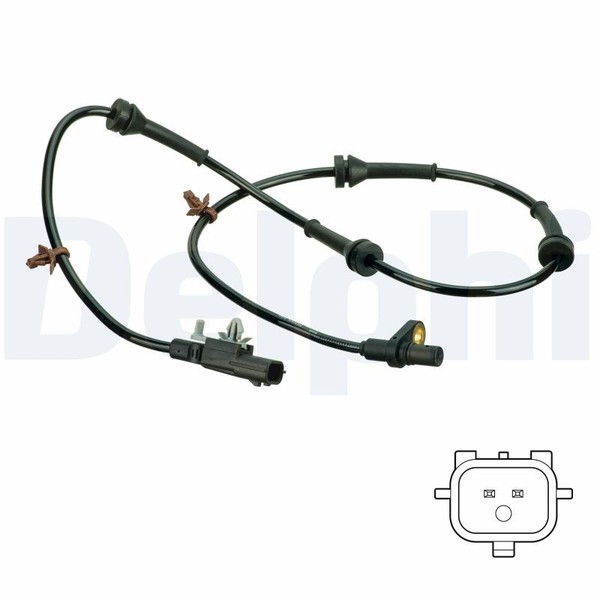 Delphi ABS Sensor Raddrehzahl DrehzahlfüHler Hinten FüR Nissan Qashqai II J11-image