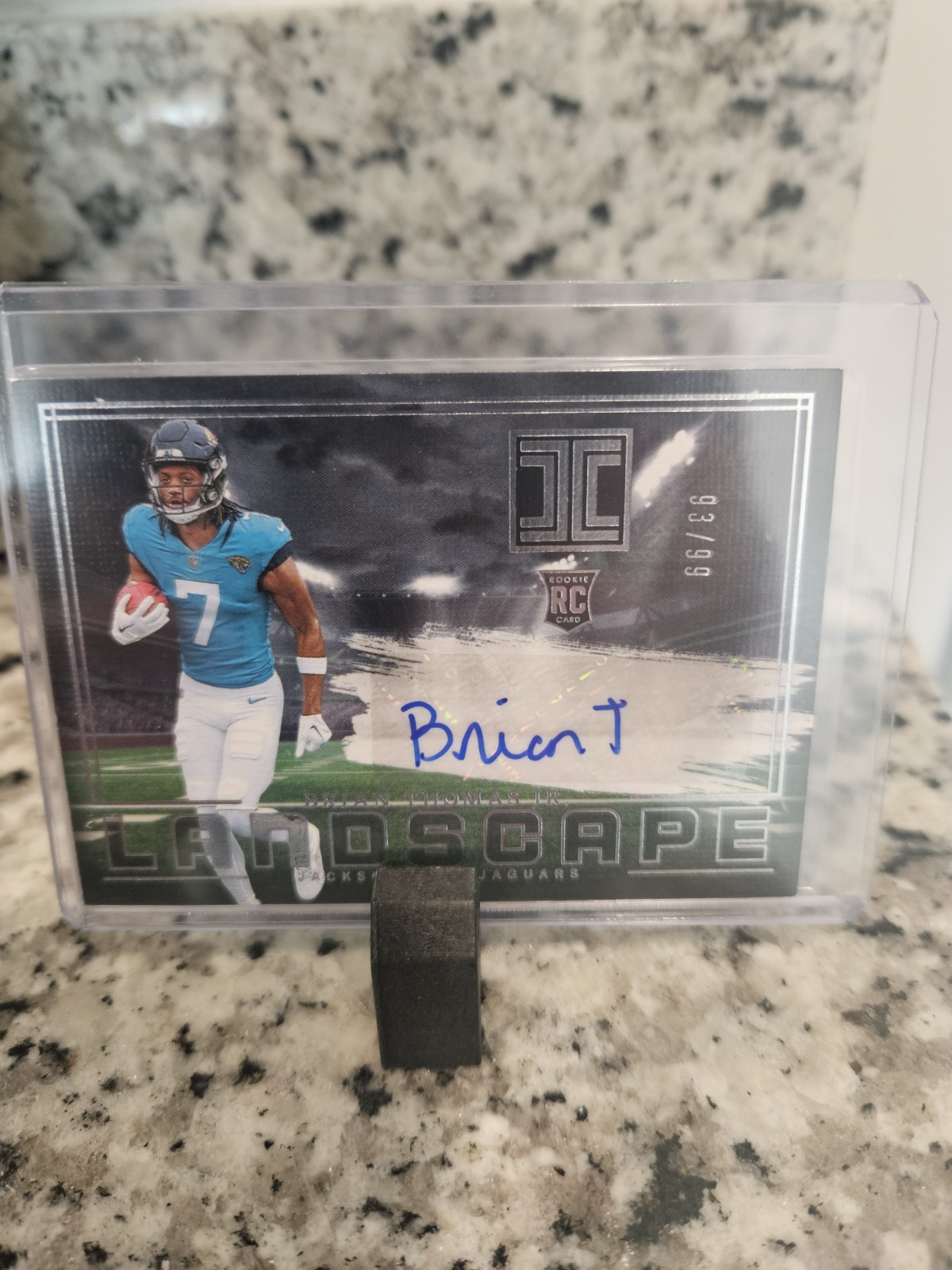 2024 Panini Impeccable - Rookie Landscape Brian Thomas Jr. #RLA-BTJ /99 (AU, RC)