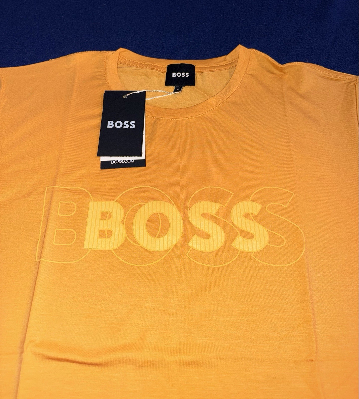Hugo Boss Cotton Crew-Neck T-Shirt Men's Size Large thumbnail 2