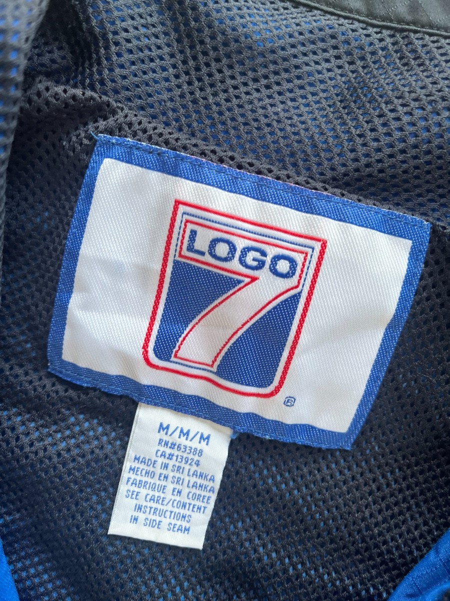 ケンタッキー大学 LOGO7 ナイロンジャケット カレッジ 刺繍 肉厚 3XL LOGO 7 KENTUCKY WILDCATS JACKET BLUE BLACK MENS MEDIUM EXCELLENT