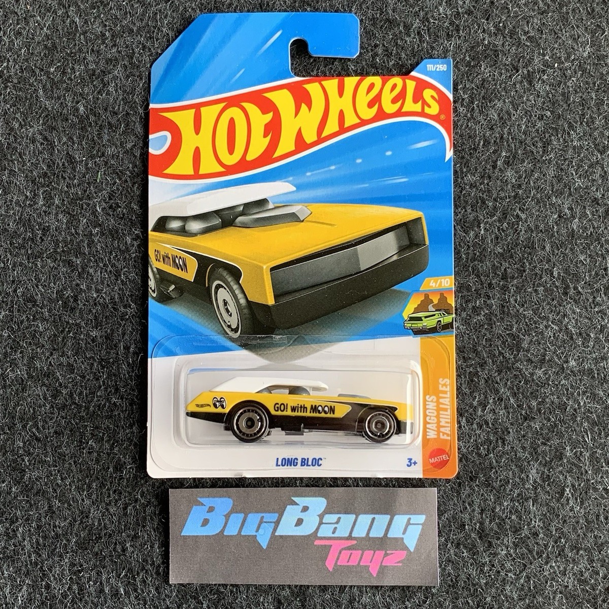 ホットウィール MOON 4set Hot Wheels Long Bloc Mooneyes #111 Mainline 2026 Case E/F (In