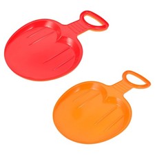  2 Count Snow Sled Board Grass-sliding Snowboard Beginner for Adults