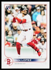 2022 Topps Jack Lopez #418 RC Rookie Boston Red Sox
