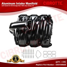 Aluminum Intake Manifold With Gasket For 02-03 Dodge Ram 1500 Jeep Liberty 3.7l