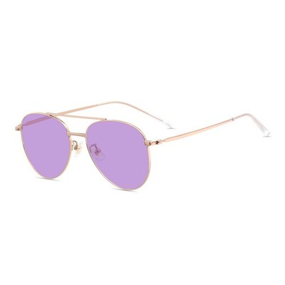 希少　magmaglass Pink/Purple Two-Tone Women β‑Titanium Full Rim Reading Glasses Solid Purple Tinted