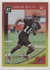2018 Donruss Optic Rookies Red & Yellow Prizm Damion Ratley #113 jg0