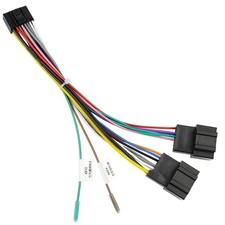 Aftermarket Car Radio Stereo Wiring Harness Adapter 16 Pin Connector Compatib...