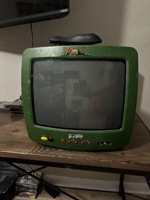 TMNT 13''  Retro Gaming CRT TV WORKS  *NO REMOTE* *Fuzzy Sound*