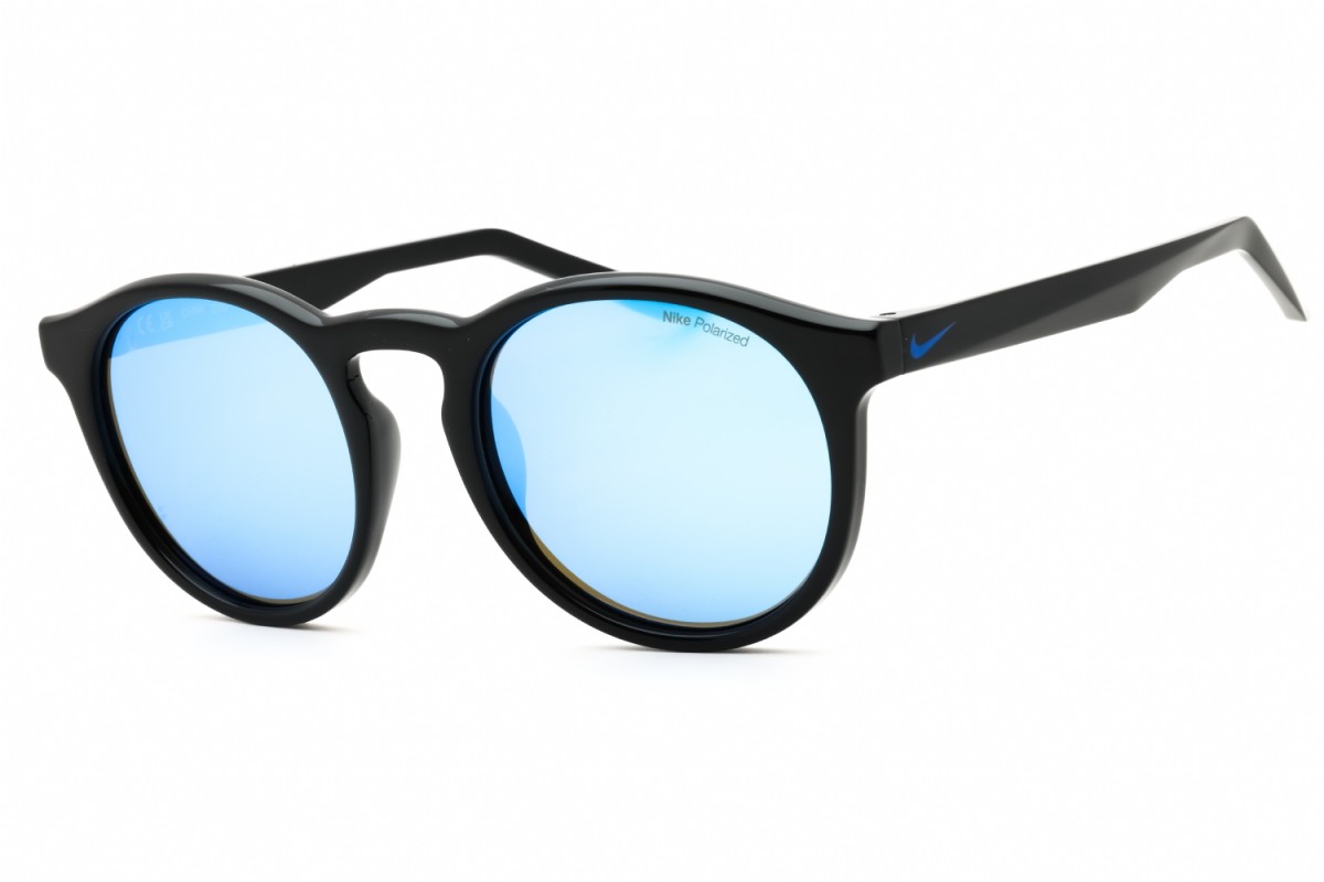 Nike NIKE SWERVE P FD1850 014 Black/Polar Blue Mirror 51-20-140 Sunglasses Ne...