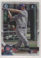 2018 Bowman Draft Chrome Refractor Cole Roederer #BDC-125 9gy