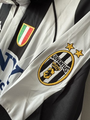 Zinedine Zidane Juventus New Men's Retro Vintage Home Kappa Soccer