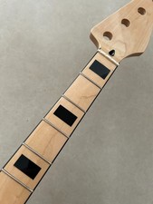 Gloss Maple 4 String 20 fret 34in Electric Bass Guitar Neck Block Inlay Nut:42mm