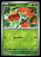 Applin 009/131 Common Prismatic Evolutions Pokemon Reverse Holo Near Mint