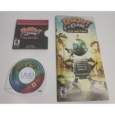 Ratchet & Clank Size Matters Greatest Hits PSP UMD Disc Sleeve + Manual Tested