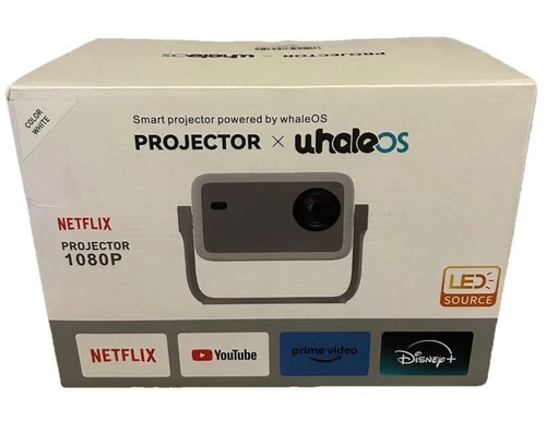 Smart Portable Projector 4K 1080P Projector for Home Theater Outdoor 360 Degrees