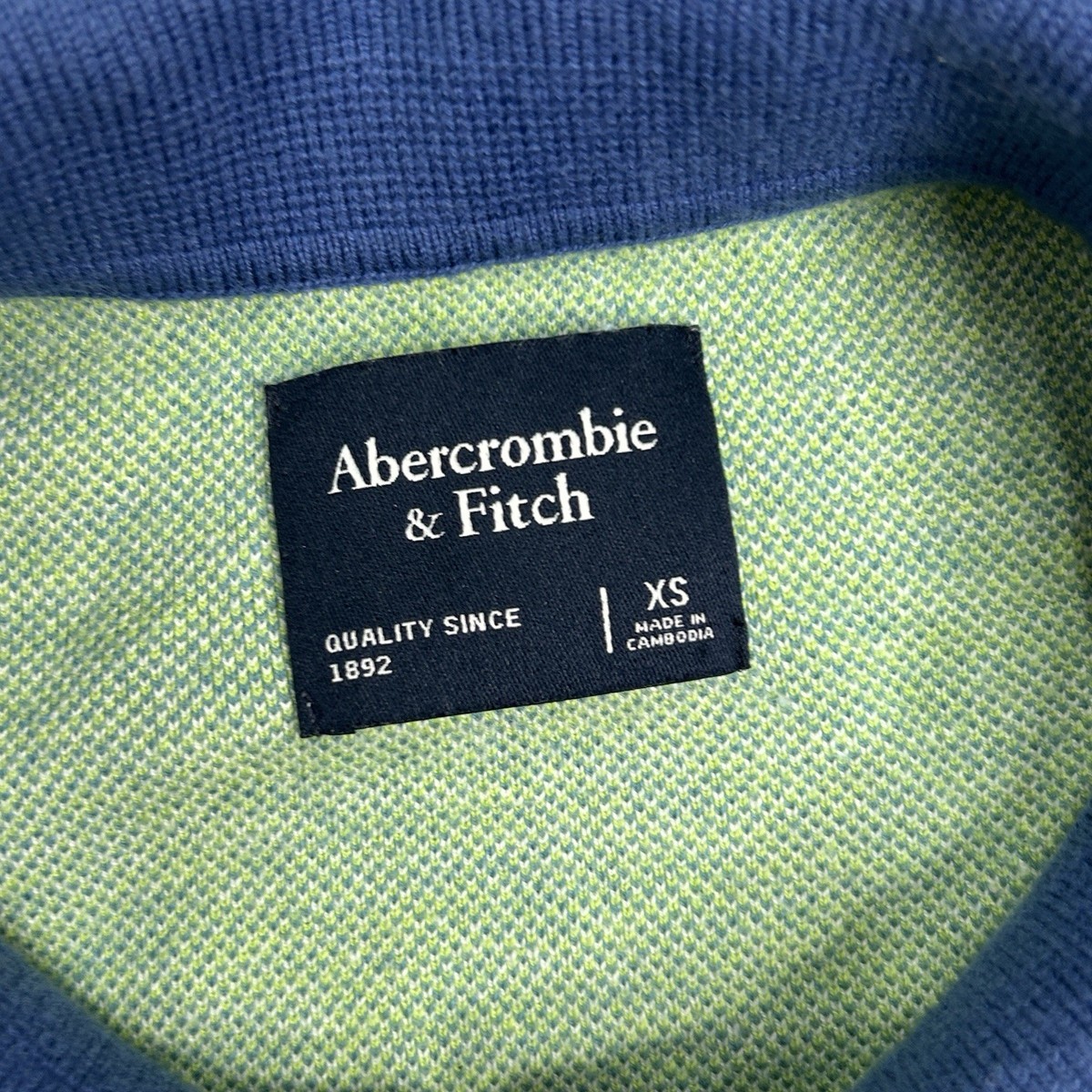 Abercrombie & Fitch Quarter Zip Shirt XS Prince Graphic Knit Retro