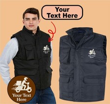 Personalised Embroidered Body Warmer With Home Delivery Logo Custom Workwear
