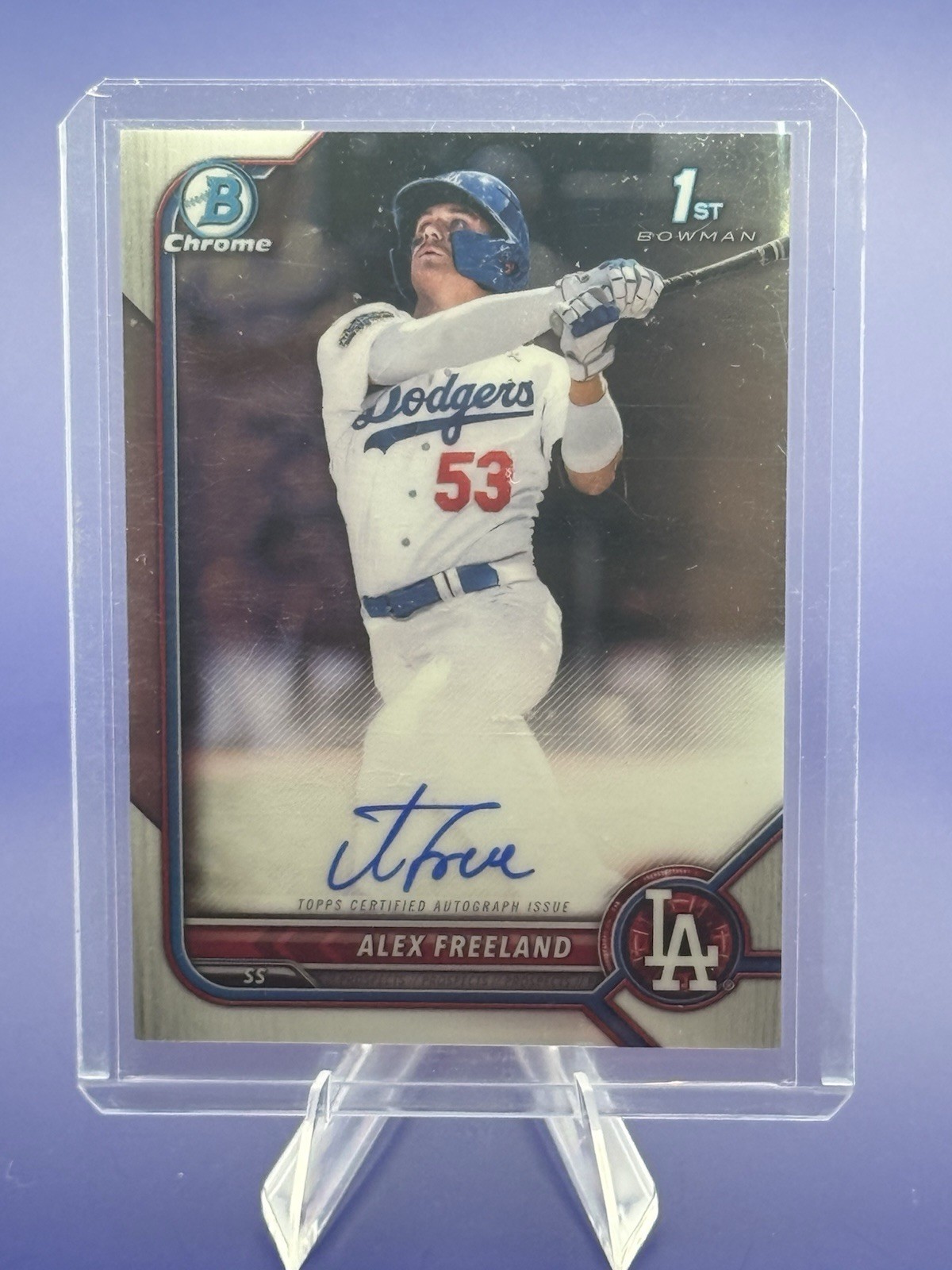 2022 Bowman Draft Chrome 1st Auto Alex Freeland #CDA-AF (AU, RC)