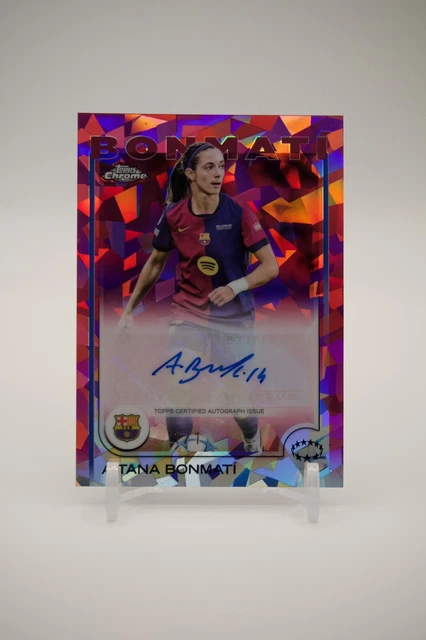 Aitana Bonmati 1/1 Auto Topps UWCL Chrome Sapphire 2024/2025 Pink Autograph