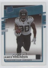 2020 Panini Chronicles Clearly Donruss Rated Rookie James Robinson #RR-JR 1e52