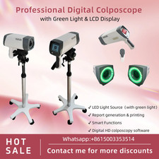 Colposcopio digitale professionale con LED verde e schermo LCD per esame ginecologico