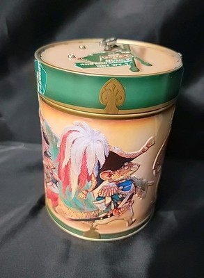 Lambertz Musical Tin Germany Christmas Mice Mouse Green plays Silent Night