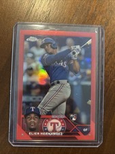 2023 Topps Update Elier Hernandez Rookie Red Refractor #4/5 USC135