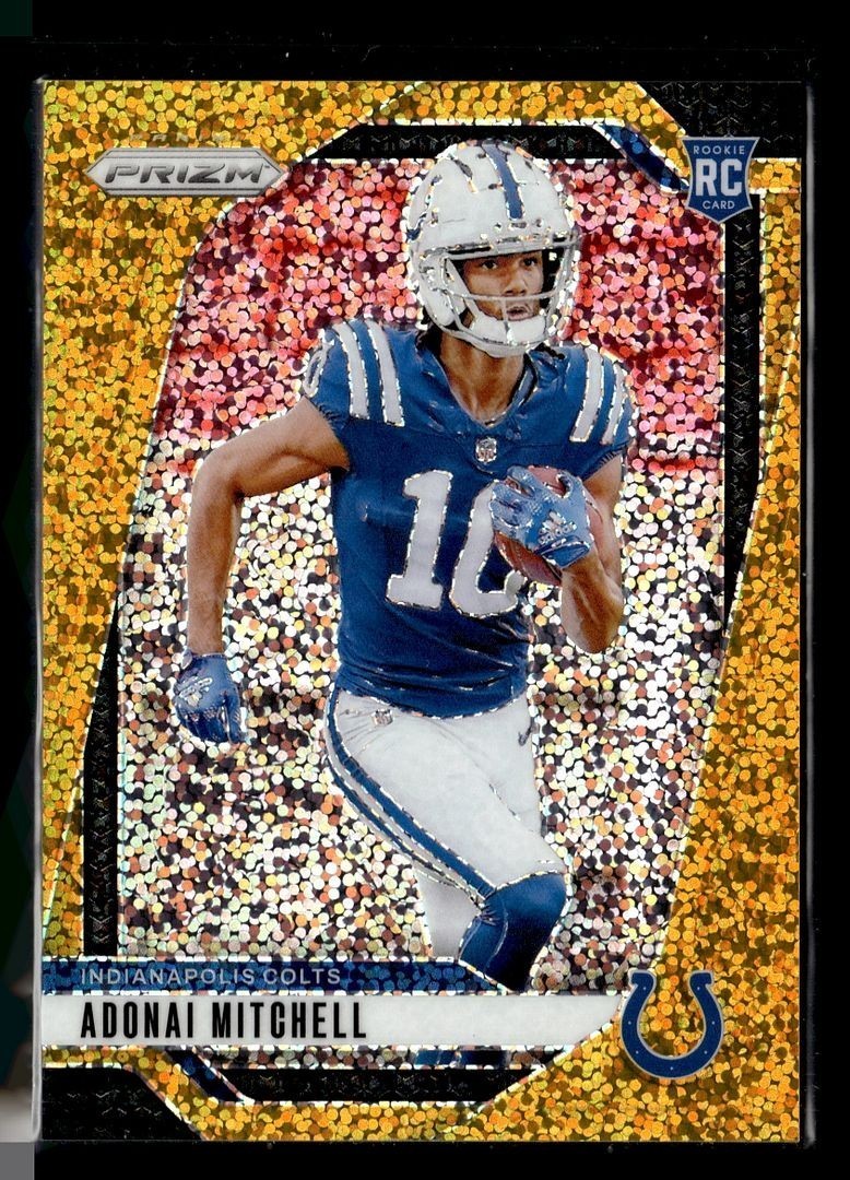 2024 PRIZM GOLD SPARKLE /24 ROOKIE 303 Adonai Mitchell Indianapolis Colts