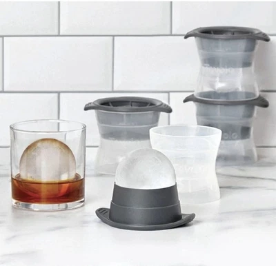 Tovolo Sphere Ice Molds Set of 4 Creates 2.5" Sphere Ice ~ NEW!