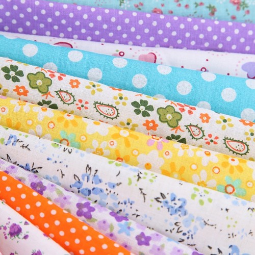 100 Stück Stoffe Baumwolle Baumwollstoff DIY Baumwolltuch Stoffreste Stoffpakete - Bild 5 von 12