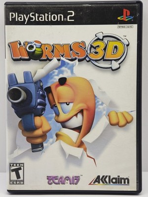 Worms 3D (Sony PlayStation 2, 2004) PS2, w/ Instruction Manual