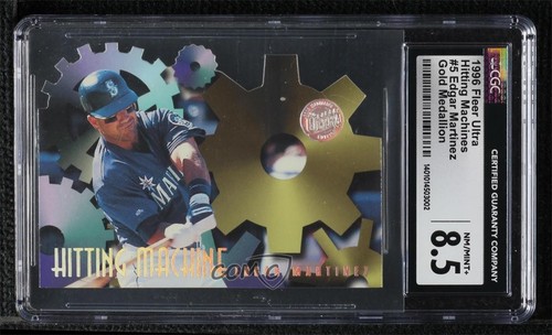 1996 Fleer Ultra Hitting Machine Gold Medallion Edition Edgar Martinez CGC 8.5