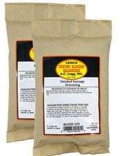 AC Legg Smoked Sausage Meat Seasoning 11 Ounces 2-Pack