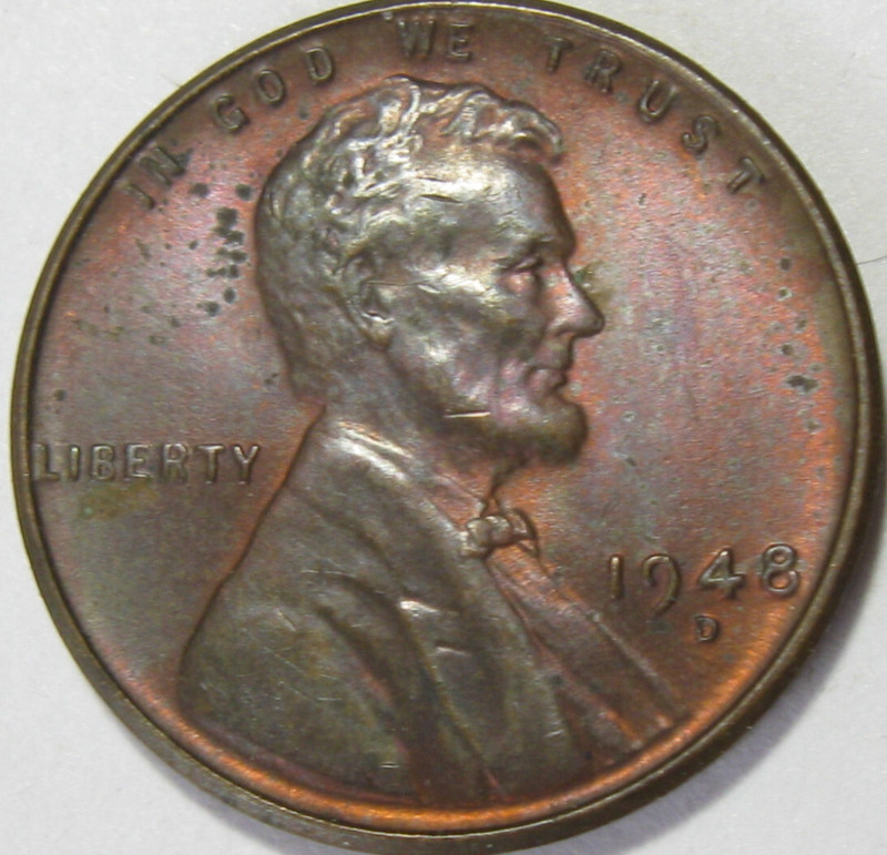 1948-D Lincoln Wheat Cent - About Uncirculated - #10815-32