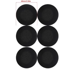 6Pieces Easily Replaced Earmuffs for 60mm Diameter Headphone Earpads Props