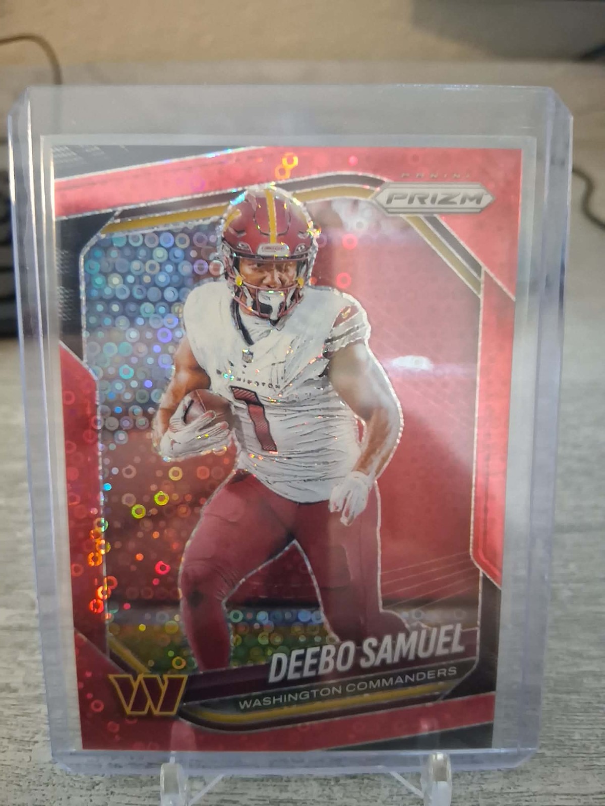 2025 Panini Prizm Deebo Samuel Red Disco /99