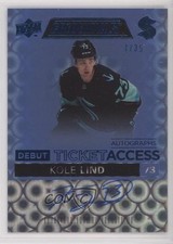 2021 Credentials Debut Ticket Access Autos Blue 7/35 Kole Lind #DTAA-KL Auto 1u6