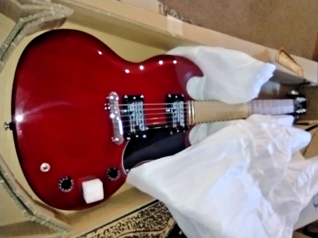 New Open Box Epiphone SG Special Red & Factory Accessories Dual