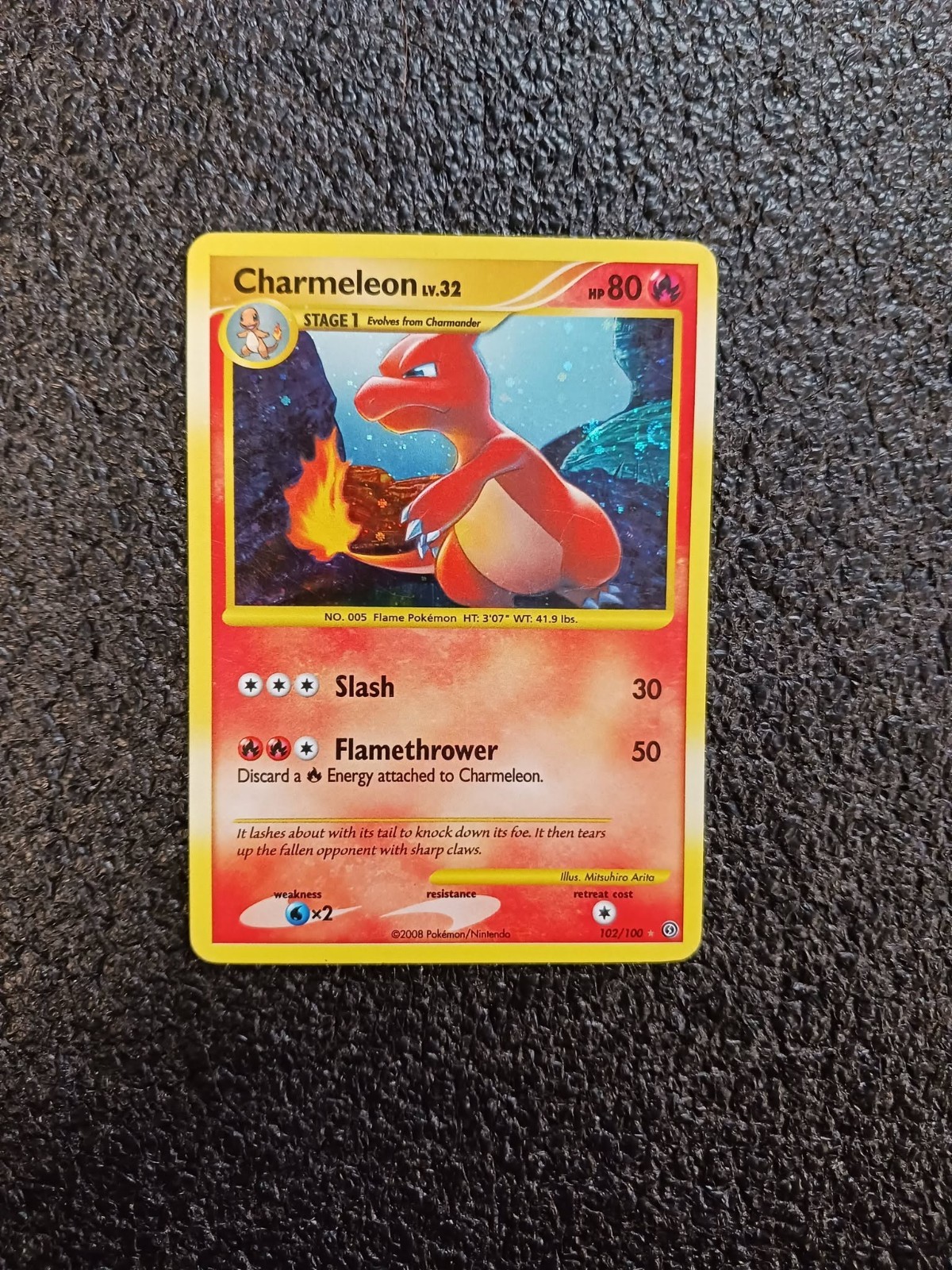 Pokemon Charmeleon - Stormfront Holo 102/100