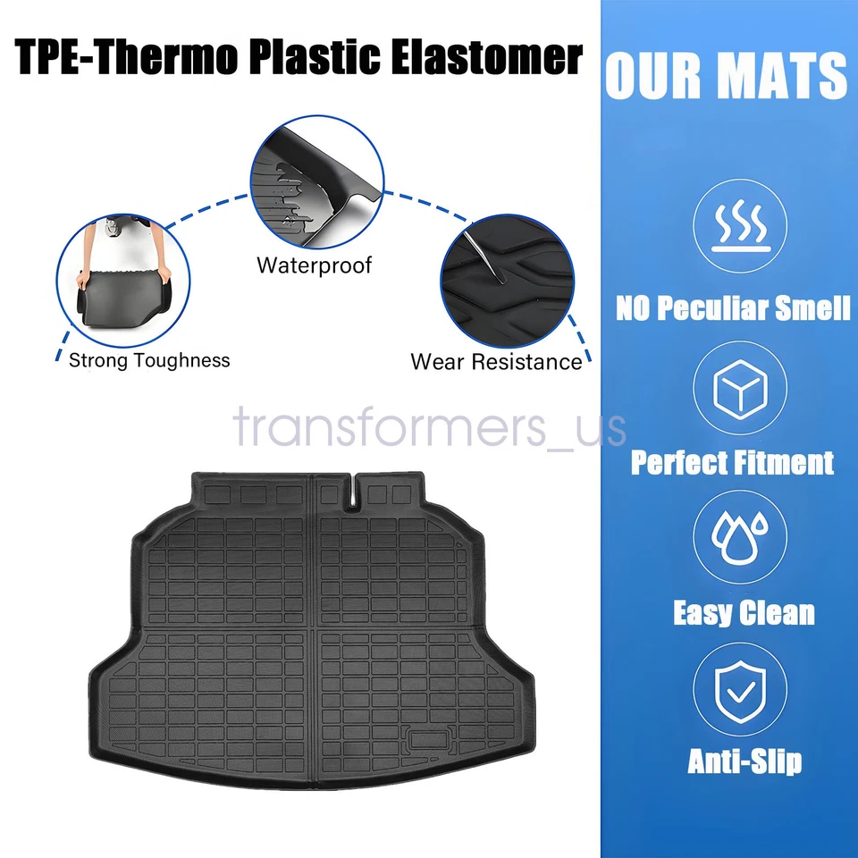 Para Honda CR-V CRV 2012 2013 2014-2016 TPE maletero revestimiento de carga todo clima negro Foto 3 de 4